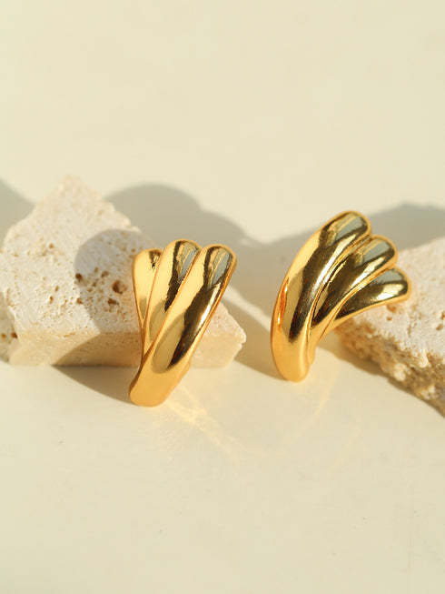 Leaf Pattern Earrings (Copy) (Copy) - Earrings | ZAFARI Studio Jewelry