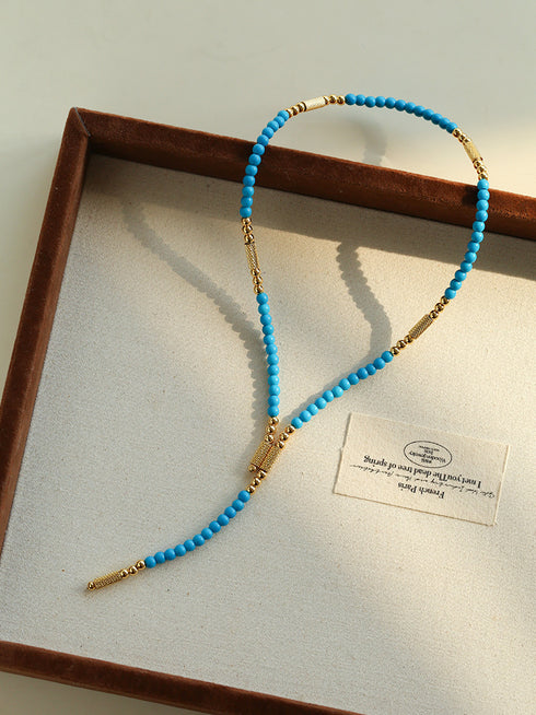 Beaded Turquoise Necklace, Earrings or Full Set (Copy) (Copy) - Sets | ZAFARI Studio Jewelry