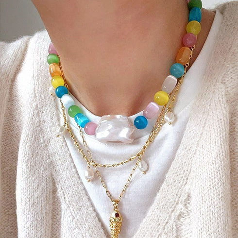 Luxury Design Baroque Pearl Choker Necklace (Copy) (Copy) (Copy) - Necklaces | ZAFARI Studio Jewelry