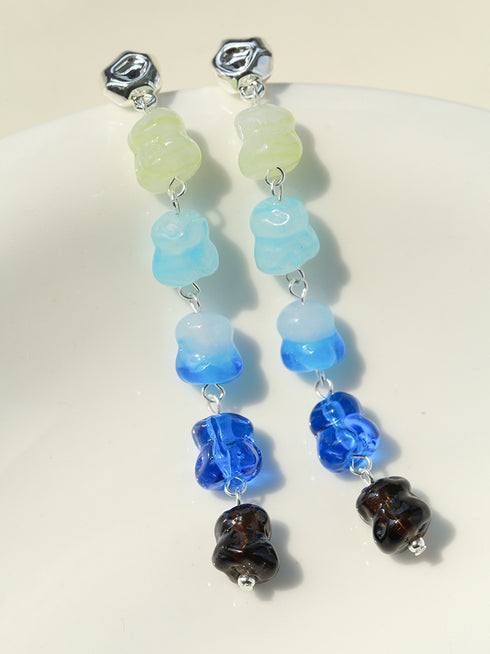 Dopamine Colorful Long Earrings - Zafari Studio Jewelry
