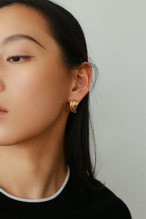 Leaf Pattern Earrings (Copy) (Copy) - Earrings | ZAFARI Studio Jewelry