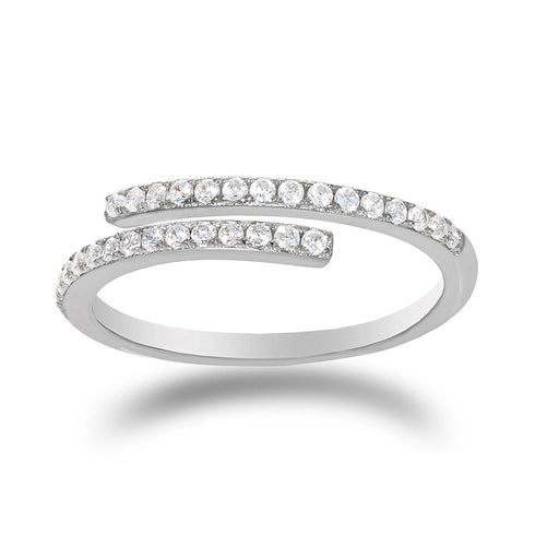 Single Row Zirconia Ring - Zafari Studio Jewelry