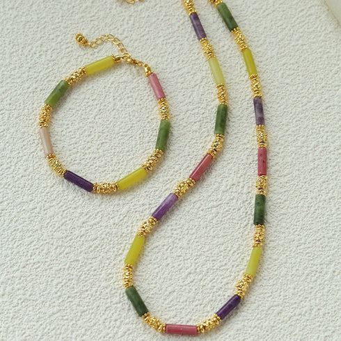 Summer Candy Colored Bracelet, Necklace or Full Set - Zafari Studio Jewelry