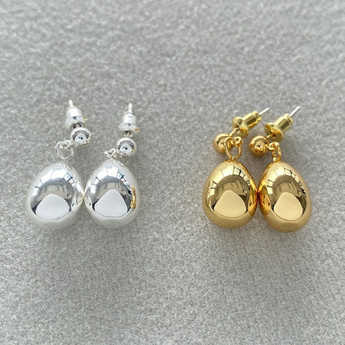 Bold Waterdrop Gold Earrings - Zafari Studio Jewelry
