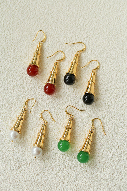 Leaf Pattern Earrings (Copy) - Earrings | ZAFARI Studio Jewelry