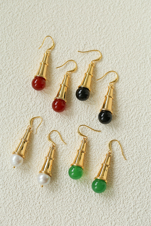 Leaf Pattern Earrings (Copy) - Earrings | ZAFARI Studio Jewelry