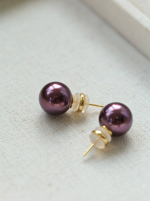 Maillard Pearl Ear Stud Earrings - Zafari Studio Jewelry
