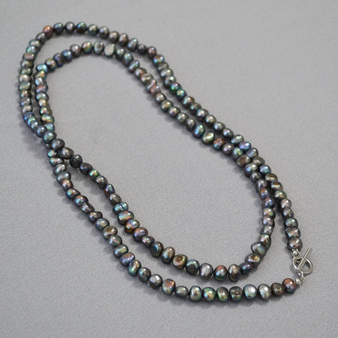 Black Baroque Pearls Beaded Necklace - Zafari Studio - Zafari Jewlery