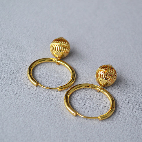 Lily of the Valley Flower Pearl Earrings (Copy) (Copy) - Zafari Studio Jewelry