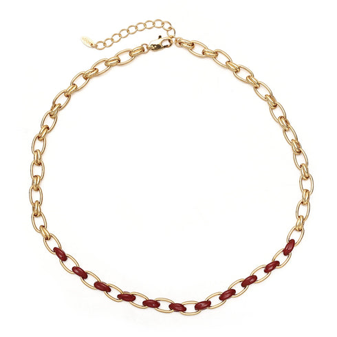 Gold Chain Splicing Necklace - Zafari Studio Jewelry