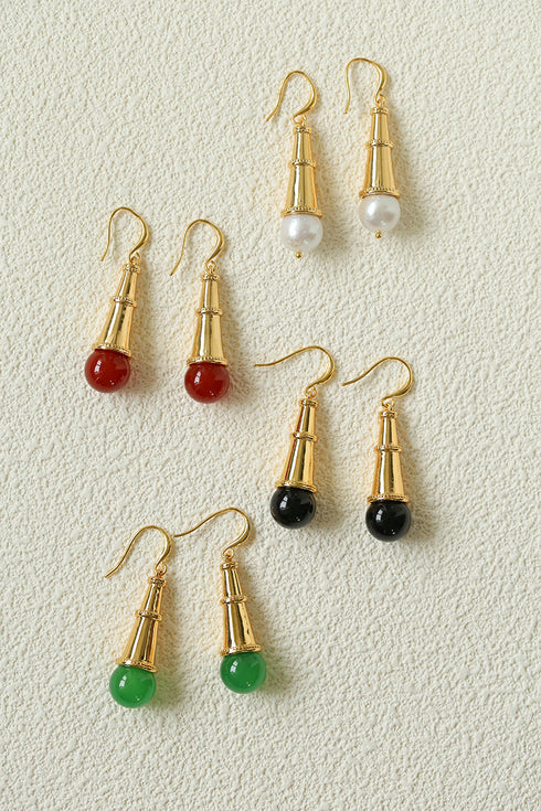 Leaf Pattern Earrings (Copy) - Earrings | ZAFARI Studio Jewelry