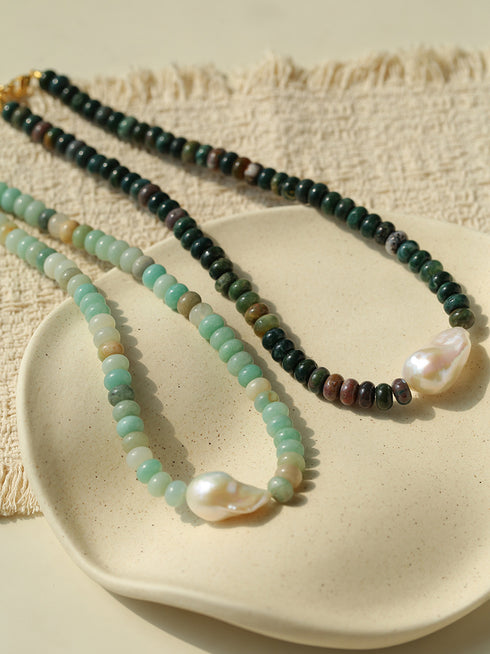 Luxury Design Baroque Pearl Choker Necklace (Copy) - Necklaces | ZAFARI Studio Jewelry