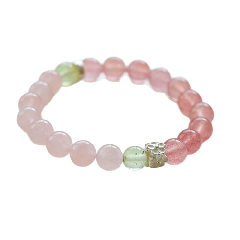 Pink Crystal Beads Bracelet - Zafari Studio Jewelry