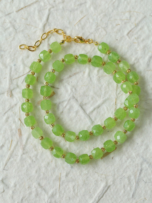 Multicolor Crystals Tiger Eye Stones Necklace - Zafari Studio Jewelry