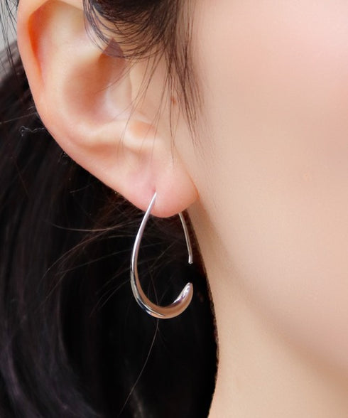 Waterdrop Shape Hoop Earrings - Zafari Studio Jewelry