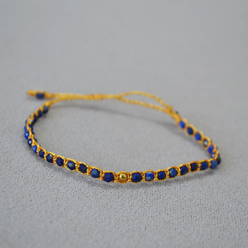 Bohemian Blue Gemstones Beaded Bracelet - Zafari Studio Jewelry