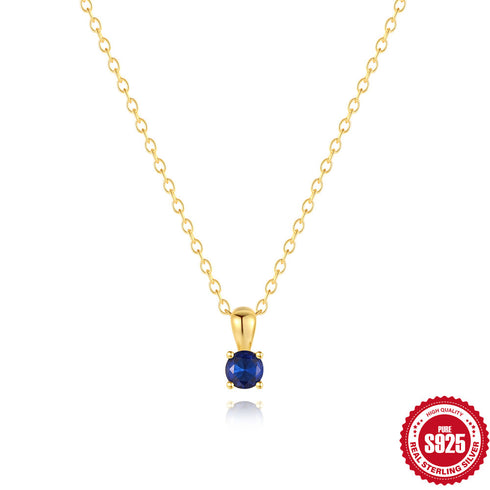 Classic Birthstone Necklace - Zafari Studio Jewelry