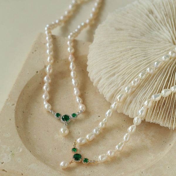 Freshwater Drop Baroque Pearl Necklace - Zafari Studio Jewelry