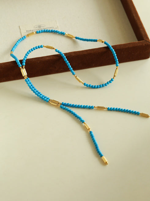 Beaded Turquoise Necklace, Earrings or Full Set (Copy) (Copy) - Sets | ZAFARI Studio Jewelry