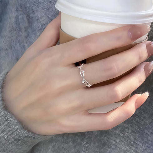 Branch Zirconia Ring - Rings | ZAFARI Studio Jewelry