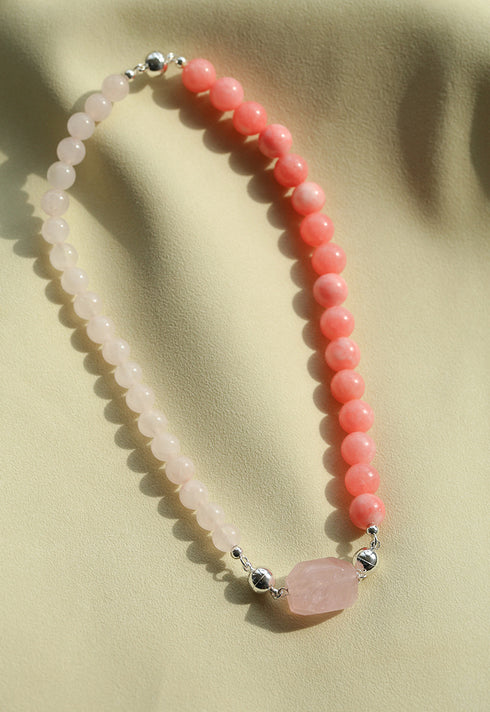 Crystal Beaded Necklace with Removable Clasp - Zafari Studio Jewelry