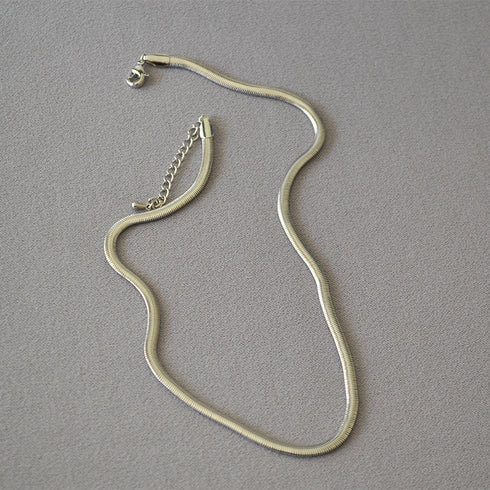 Serpentine Chain 18K Gold-Plated Necklace - Zafari Studio Jewelry