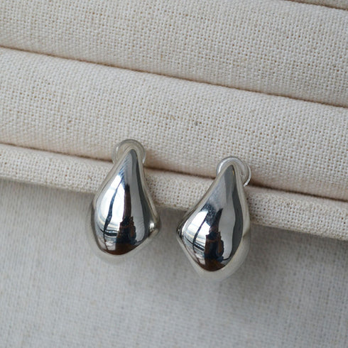Gold Teardrop Stud Earrings - Zafari Studio Jewelry