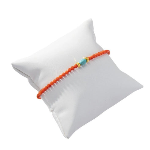 Red Coral Beads Necklace Bracelet - Zafari Studio Jewelry