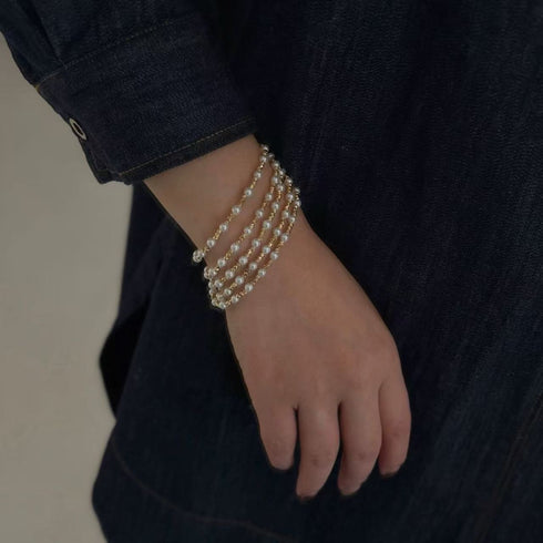 Red Spinel & Pearl Long Beaded Necklace