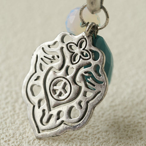 Vintage Carved Totem Leather Cord Necklace - Zafari Studio Jewelry