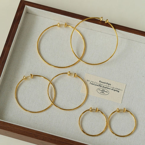 Large Classic Hoop Earrings - Zafari Studio Jewelry