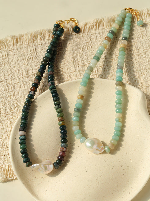 Luxury Design Baroque Pearl Choker Necklace (Copy) - Necklaces | ZAFARI Studio Jewelry