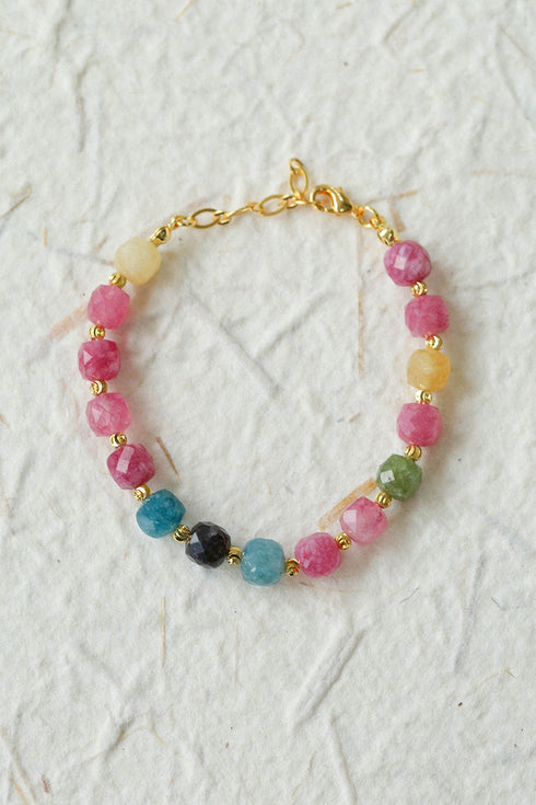 Multicolor Crystal Beads Bracelet - Zafari Studio Jewelry