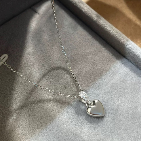 Heart Zirconia Pendant Necklace - Necklaces | ZAFARI Studio Jewelry