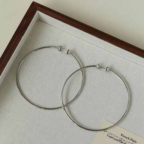 Large Classic Hoop Earrings - Zafari Studio Jewelry