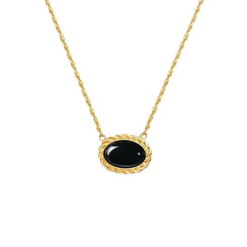 Vintage Oval Necklace and Earring Gold Vermeil - Sets | ZAFARI Studio Jewelry