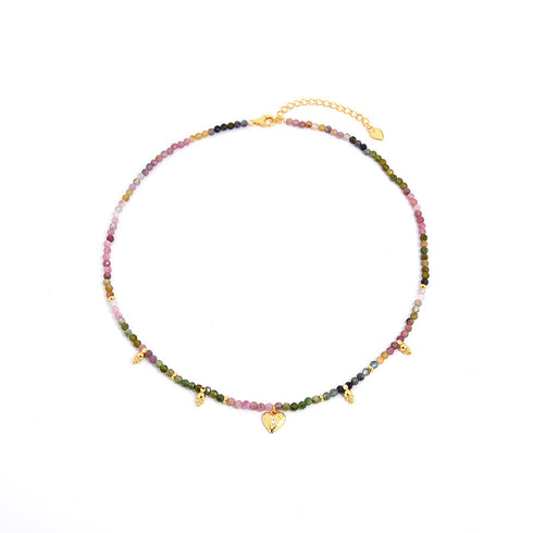 Colorful Gems beaded Choker - Zafari Studio Jewelry
