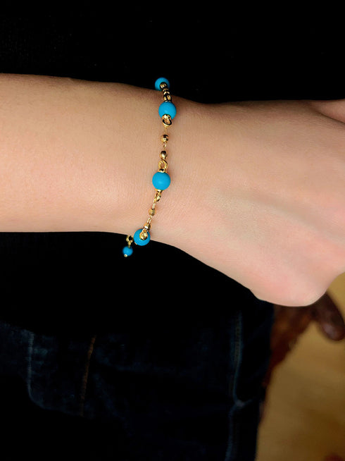 Beaded Turquoise Necklace, Earrings or Full Set (Copy) - Sets | ZAFARI Studio Jewelry