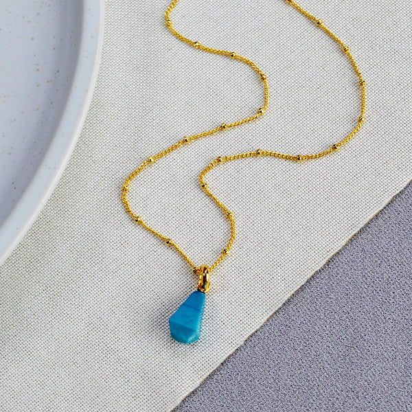 Turquoise Pendant Necklace, Earrings or Full Set - Zafari Studio Jewelry