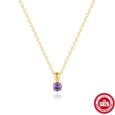 Classic Birthstone Necklace - Zafari Studio Jewelry