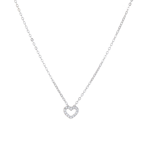 Heart Zirconia Pendant Necklace (Copy) - Necklaces | ZAFARI Studio Jewelry