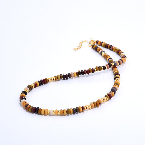 Bohemian Sunset Beaded Necklace - Zafari Studio Jewelry