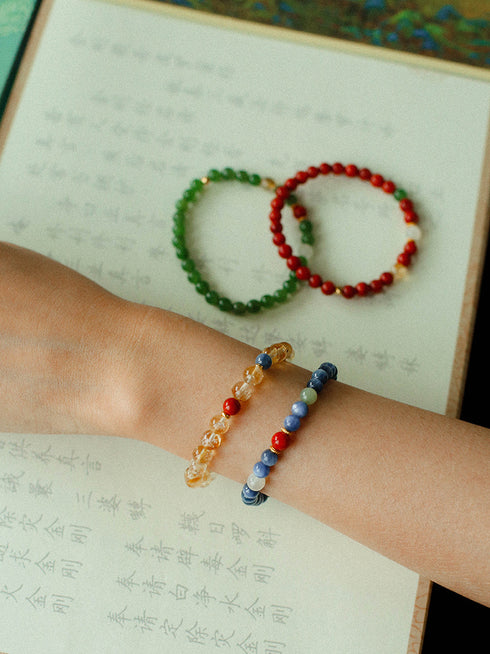 Colorful Natural Stones Bracelet - Zafari Studio Jewelry