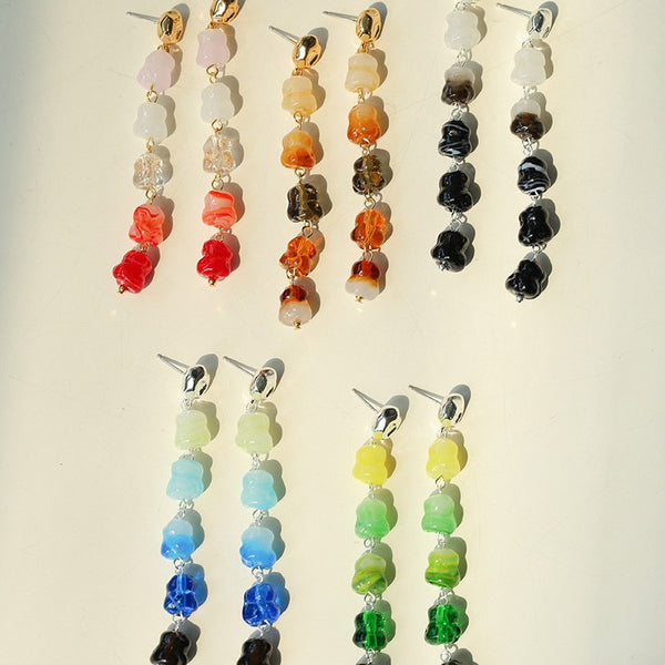 Dopamine Colorful Long Earrings - Zafari Studio Jewelry
