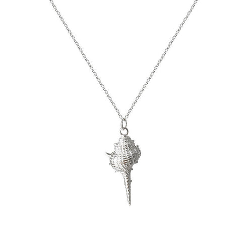 S925 Silver Conch Shell Necklace - Zafari Studio Jewelry
