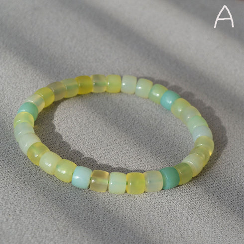 Colored Agate Beaded Bracelet - Zafari Studio Jewelry