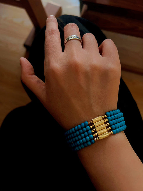 Beaded Turquoise Necklace, Earrings or Full Set (Copy) (Copy) - Sets | ZAFARI Studio Jewelry