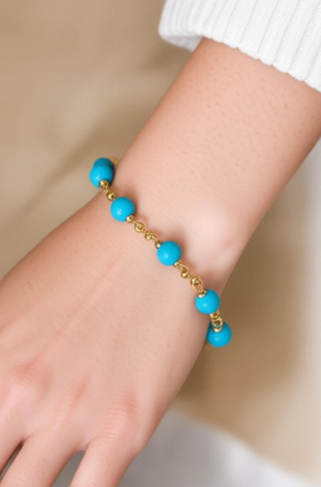 Beaded Turquoise Necklace, Earrings or Full Set (Copy) - Sets | ZAFARI Studio Jewelry