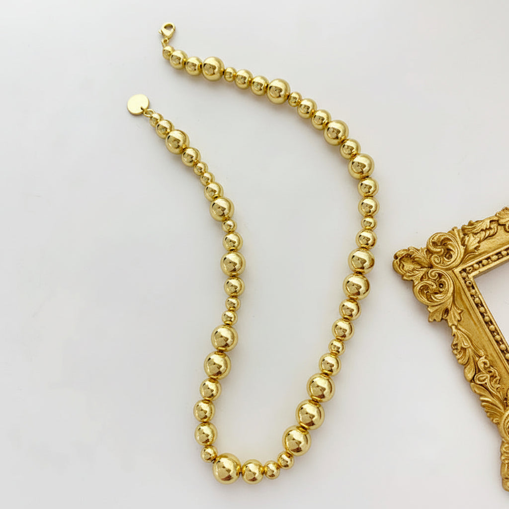 Graduated Round Ball Necklace - Bracelets | ZAFARI Studio Jewelry