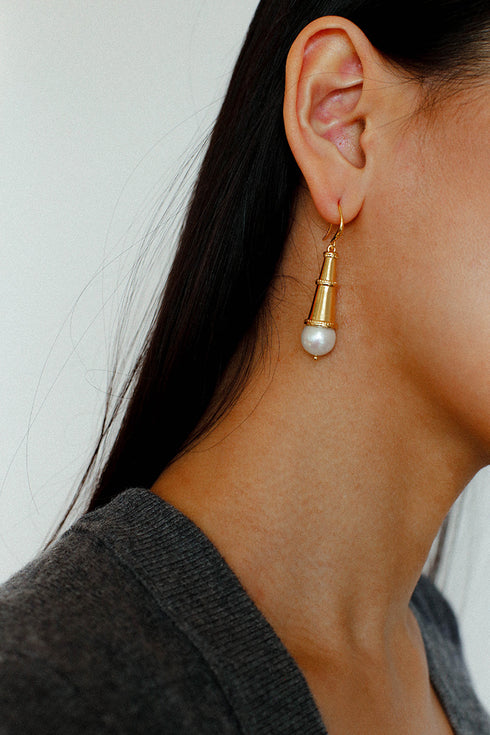 Leaf Pattern Earrings (Copy) - Earrings | ZAFARI Studio Jewelry